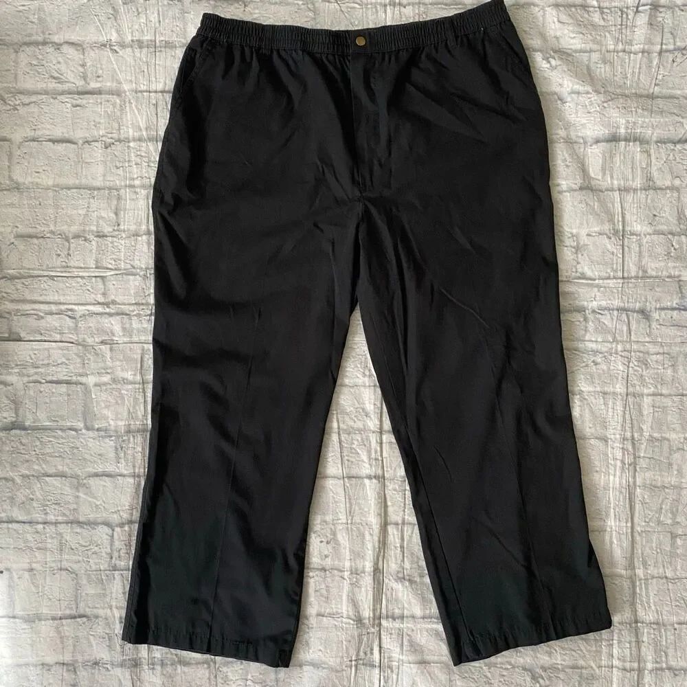 Casual Joe women 12 pull on casual pants black
